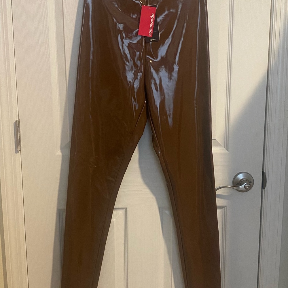 Commando Brown Patent Leggings